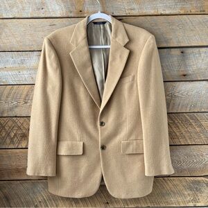 Vtg Brooks Brothers 100% Wool Sport Coat Blazer Mens 37 Short USA Union Made